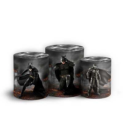 Trio Cilindro - Batman - Sublimado 3D + Elástico