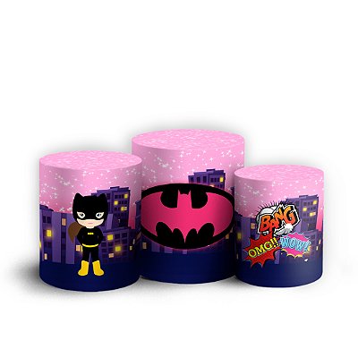 Trio Cilindro - BatGirl Cute - Sublimado 3D + Elástico