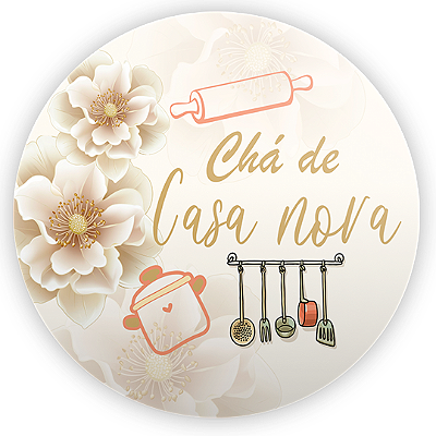 Mini Painel - Cha De Casa Nova - Sublimado 3D
