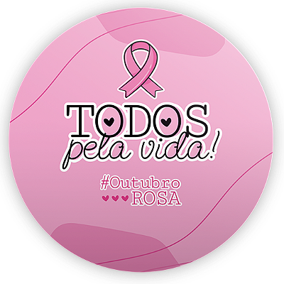 Mini Painel - Outubro Rosa - Sublimado 3D