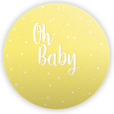 Mini Painel - Oh Baby - Sublimado 3D