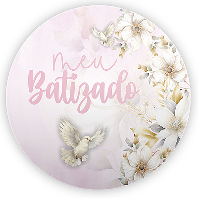 Mini Painel - Batizado - Sublimado 3D