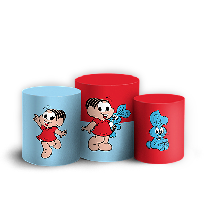 Trio Cilindro - Monica Turma da Monica - Sublimado 3D + Elástico