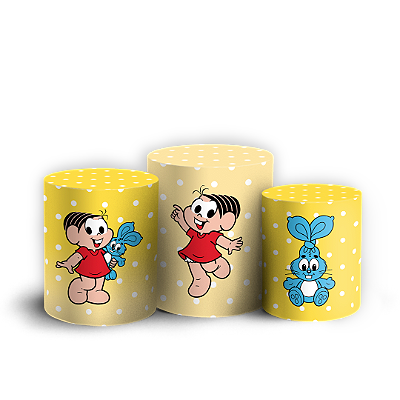 Trio Cilindro - Monica Turma da Monica - Sublimado 3D + Elástico