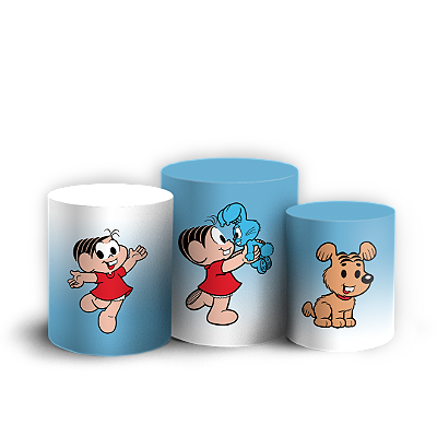 Trio Cilindro - Monica Turma da Monica - Sublimado 3D + Elástico