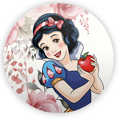 Mini Painel - Branca De Neve - Sublimado 3D