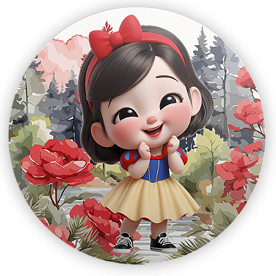 Mini Painel - Branca De Neve - Sublimado 3D