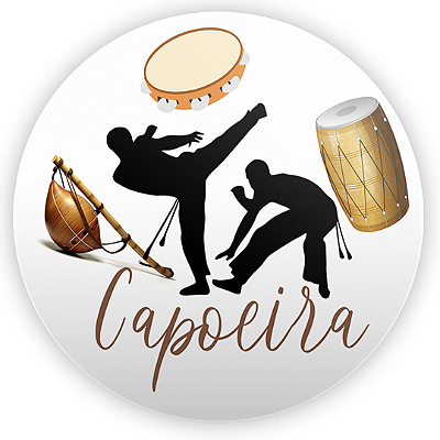 Painel Redondo - Capoeira - Sublimado 3D