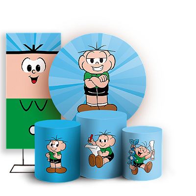 KIT Redondo Trio e Faixa - Cebolinha Turma da Monica