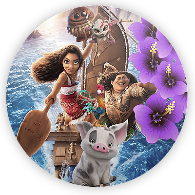 Mini Painel - Moana - Sublimado 3D