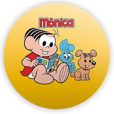 Painel Redondo - Monica   Turma da Monica - Sublimado 3D
