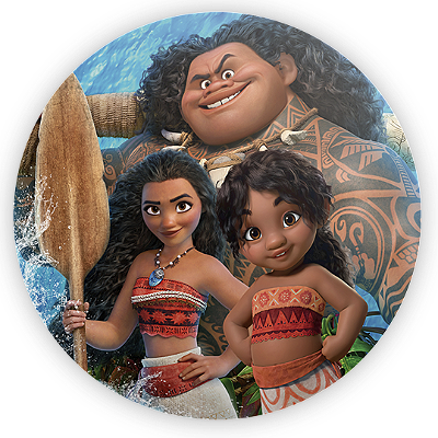 Mini Painel - Moana - Sublimado 3D