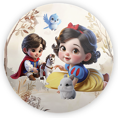 Mini Painel - Branca De Neve - Sublimado 3D