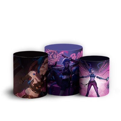 Trio Cilindro - Arcane - Sublimado 3D