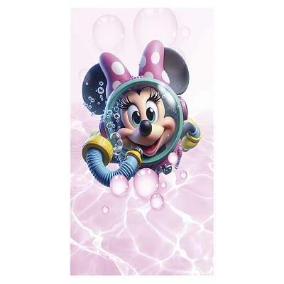 Faixa Lateral - Minnie Pool Party - Sublimado 3D