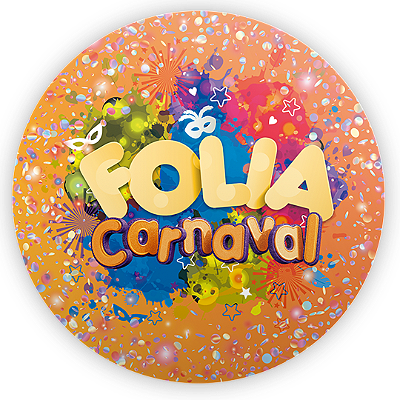 Painel Redondo - Carnaval - Sublimado 3D