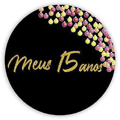 Mini Painel - 15 anos - Sublimado 3D