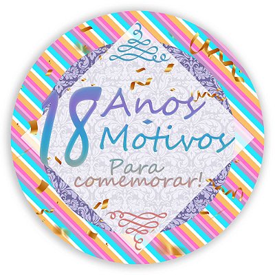 Mini Painel - 18 Anos - Sublimado 3D