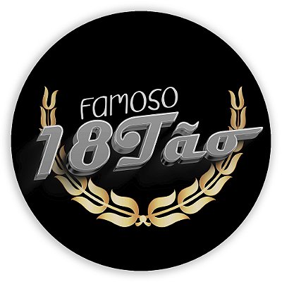 Mini Painel - 18 Anos Preto - Sublimado 3D