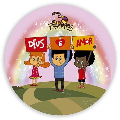 Mini Painel - 3 Palavrinhas - Sublimado 3D