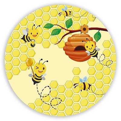 Mini Painel - Abelha - Sublimado 3D