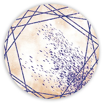 Mini Painel - Abstrato Glitter - Sublimado 3D