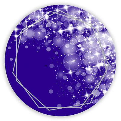 Mini Painel - Abstrato Roxo - Sublimado 3D