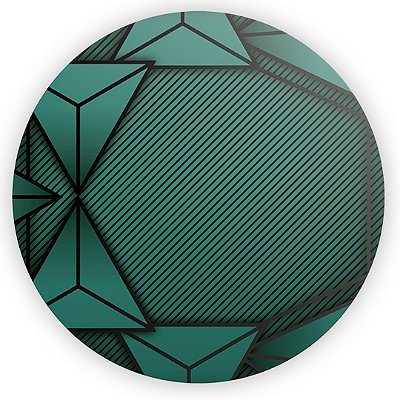 Mini Painel - Abstrato Verde - Sublimado 3D