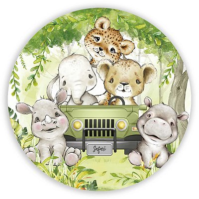 Mini Painel - Animais Safari - Sublimado 3D