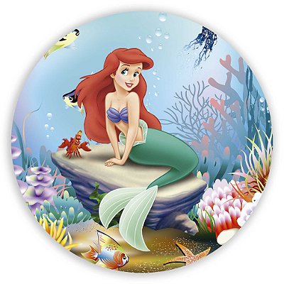 Mini Painel - Ariel Pequena Sereia - Sublimado 3D