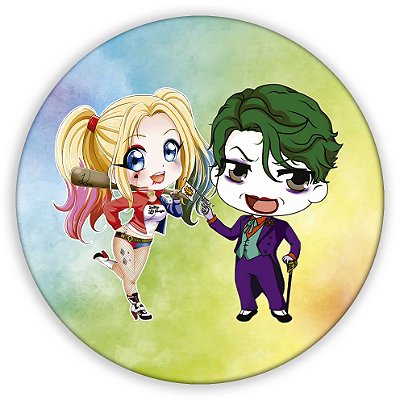 Mini Painel - Arlequina e Coringa - Sublimado 3D