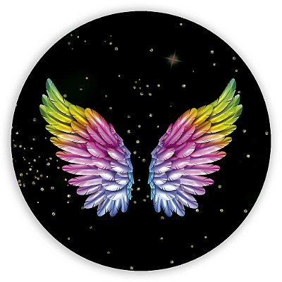 Mini Painel - Asas Glitter - Sublimado 3D