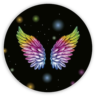 Mini Painel - Asas Glitter - Sublimado 3D