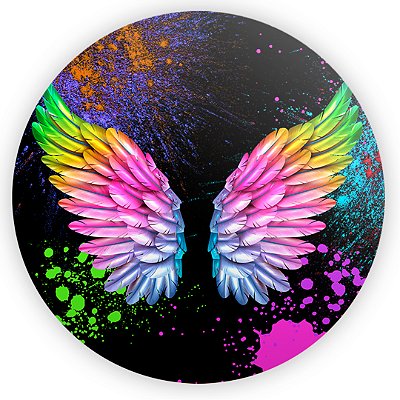 Mini Painel - Asas Grunge - Sublimado 3D
