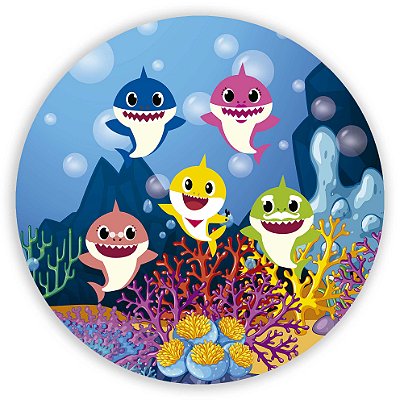 Mini Painel - Baby Shark - Sublimado 3D