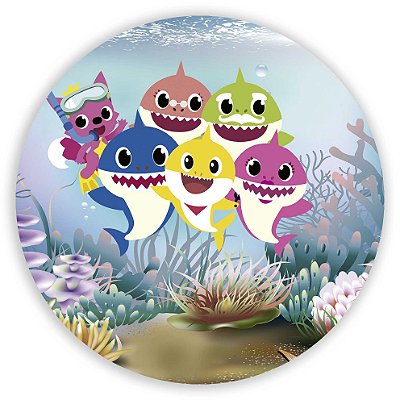Mini Painel - Baby Shark - Sublimado 3D