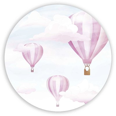 Mini Painel - Balao Rosa - Sublimado 3D