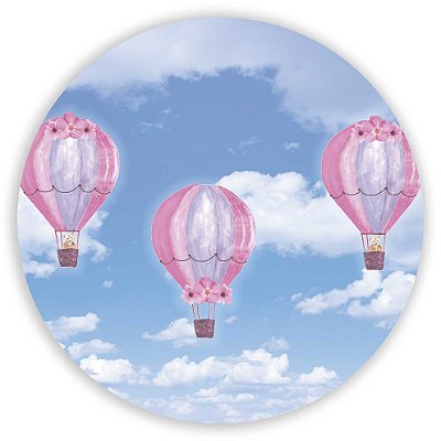 Mini Painel - Balao Rosa - Sublimado 3D