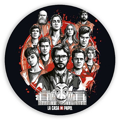 Mini Painel - Casa de Papel - Sublimado 3D