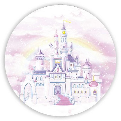 Mini Painel - Castelo Rosa - Sublimado 3D