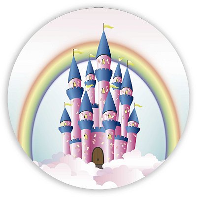 Mini Painel - Castelo Rosa - Sublimado 3D