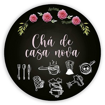 Mini Painel - Cha de Casa Nova - Sublimado 3D