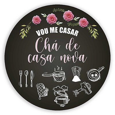 Mini Painel - Cha de Casa Nova - Sublimado 3D