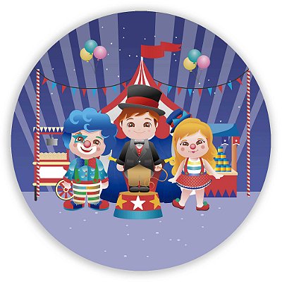 Mini Painel - Circo - Sublimado 3D