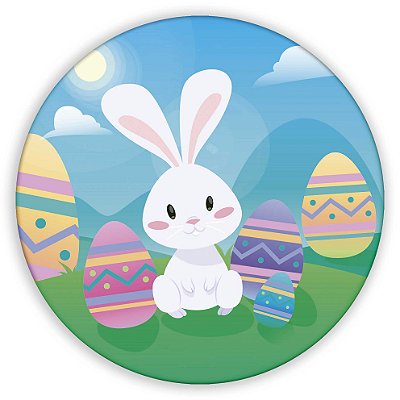 Mini Painel - Coelho da Pascoa - Sublimado 3D