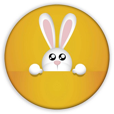 Mini Painel - Coelho da Pascoa - Sublimado 3D