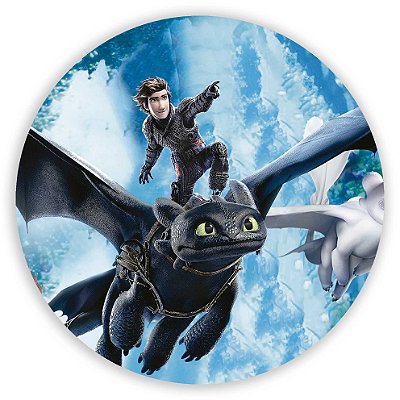 Mini Painel - Como Treinar seu Dragao - Sublimado 3D