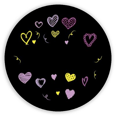 Mini Painel - Coracao - Sublimado 3D