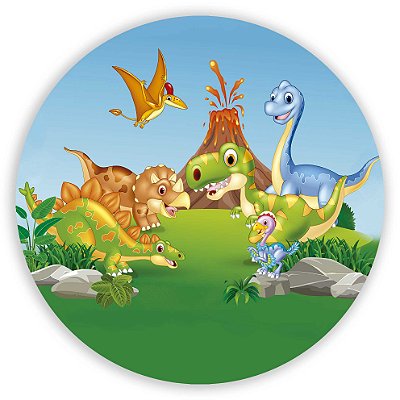 Mini Painel - Dinossauro Cute - Sublimado 3D