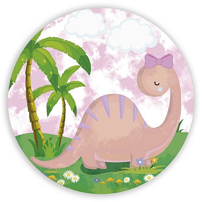 Mini Painel - Dinossauro Cute - Sublimado 3D